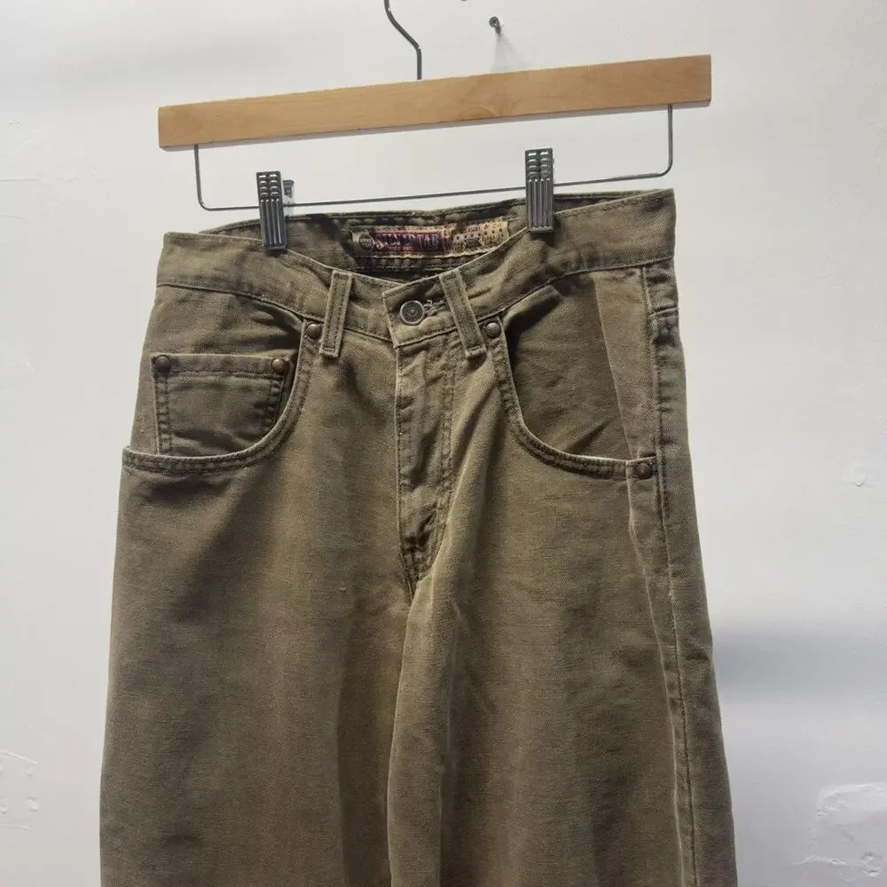 Vintage 90s Levi's Silvertab Baggy Jeans Faded Green